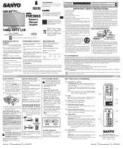 Sanyo FVE3963 Owners Manual
