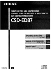 AIWA CSD-ED87 Operating Instructions