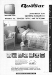 Panasonic VV1310W VV1300 User Guide