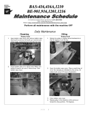 Brother International BE-0901E PC Maintenance Schedule - English