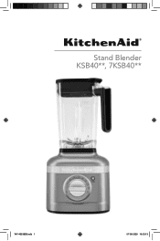 KitchenAid KSB4031BM Owners Manual