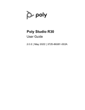 Plantronics Poly Studio R30 User Guide