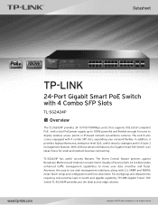 TP-Link TL-SG2424P TL-SG2424P V1 Datasheet