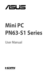 Asus Mini PC PN63-S1Barebone PN63-S1 users manual English