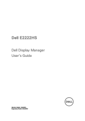 Dell E2222HS Display Manager Users Guide
