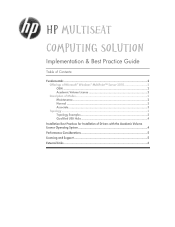 HP MultiSeat t150 HP MultiSeat Computing Solution