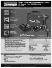 Makita XPH12Z Makita XPH12R New Tool Flyers English