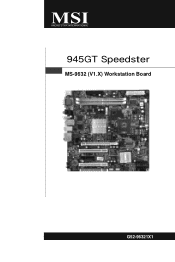 MSI 945GT Speedster-A4R User Guide