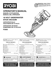 Ryobi P3500K Operation Manual