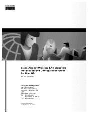 Cisco AIR-PCM340 Configuration Guide