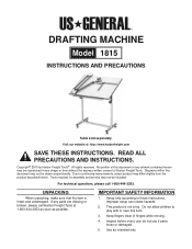 Harbor Freight Tools 1815 User Manual