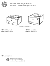HP Color LaserJet Managed E45028 Installation Guide