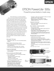 Epson PowerLite 505c Product Brochure