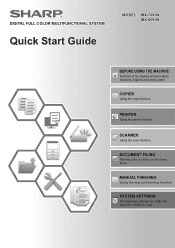 Sharp MX-7090N MX-7090N | MX-8090N - Quick Start Guide