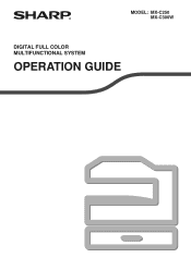 Sharp MX-C300W Operating Guide