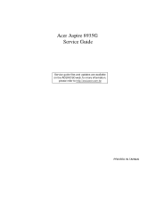 Acer Aspire 8935G Acer Aspire 8935G Series Service Guide