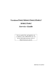 Acer Veriton D461 Service Guide