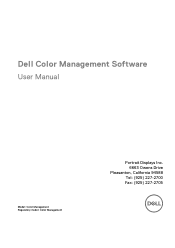 Dell UP2720QA Color Management Users Guide