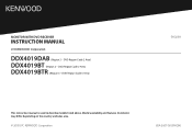 Kenwood DDX4019BTR Instruction Manual 1