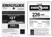 RCA RFR453-B-COM Energy Label