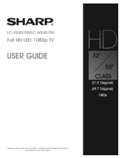 Sharp LC-50LB370U User Guide