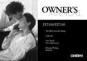 Uniden EXT1165 English Owners Manual
