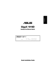 Asus GigaX1016D Quick Installation Guide