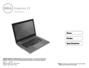 Dell Inspiron 13 7352 Specifications