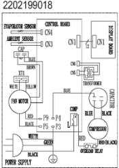 Frigidaire GAM155Q1A Wiring Schematic