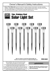 Harbor Freight Tools 69461 User Manual