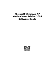 HP Media Center m1200 Microsoft Windows XP Media Center Edition 2005 Software Guide
