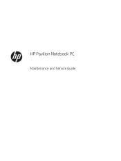 HP Pavilion 15-au600 Maintenance and Service Guide