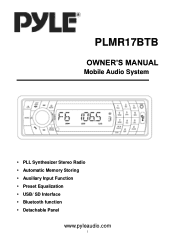 Pyle PLMR17BTB Owners Manual
