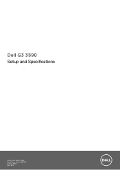 Dell G3 15 3590 G3 3590 Setup and Specifications