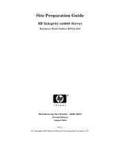 HP Integrity rx4640 Site Preparation Guide, Second Edition - HP Integrity rx4640 Server