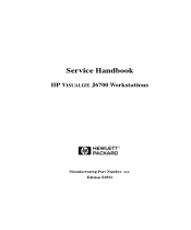 HP j6750 hp workstation J6700 service handbook