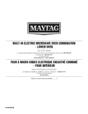 Maytag MMW7730DS Use & Care Guide
