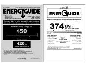 Maytag MRT519SZDM Energy Guide
