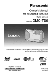 Panasonic DMC-TS6D DMC-TS6 Advanced Manual