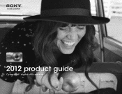 Sony DSC-HX20V/B 2012 Cyber-shot® Digital Still Cameras Product Guide