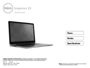 Dell Inspiron 15 7558 Specifications