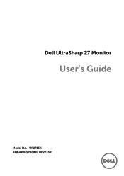 Dell UP2715K Dell UltraSharp 27 Monitor Users Guide