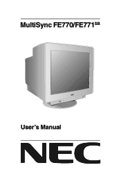 NEC FE771SB-BK User Manual