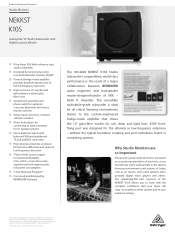 Behringer K10S Product Information Document