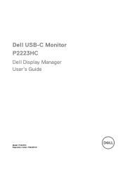 Dell P2223HC Display Manager Users Guide