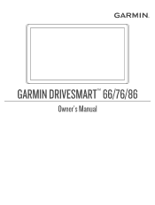Garmin DriveSmart 86 Owners Manual