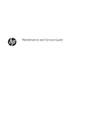HP Desktop Pro Maintenance and Service Guide