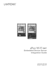 Lantronix xPico Wi-Fi Embedded Wi-Fi Module xPico Wi-Fi SMT - Integration Guide