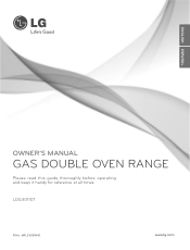 LG LDG3011ST Owner's Manual