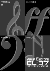 Yamaha EL-37 Owner's Manual